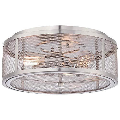 Minka-Lavery 4133-84 Downtown Edison Three Light Flush Mount, Brushed Nickel Alternate Image.jpg