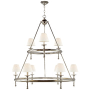 Classic Nine Light Chandelier, Polished Nickel Alternate Image.jpg