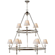 Classic Nine Light Chandelier, Polished Nickel Main Image.jpg