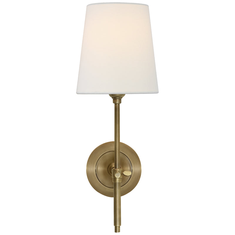Bryant One Light Wall Sconce, Hand-Rubbed Antique Brass Alternate Image.jpg