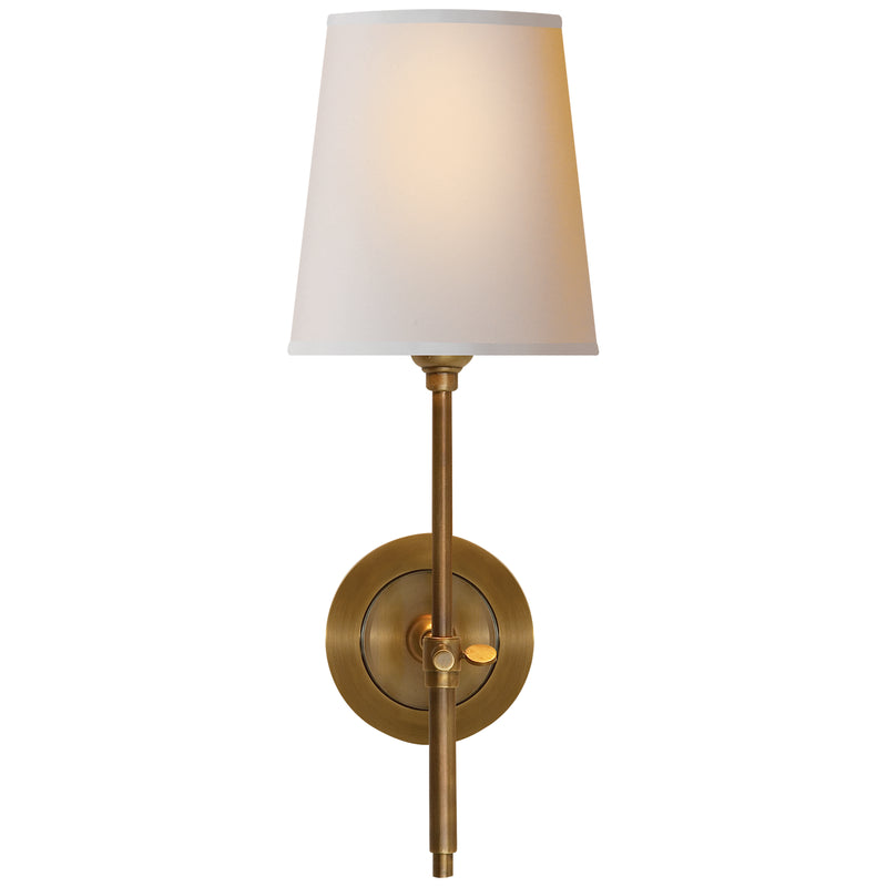 Bryant One Light Wall Sconce, Hand-Rubbed Antique Brass Main Image.jpg