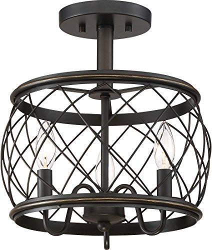 Quoizel RDY1712PN Dury Three Light Semi-Flush Mount, Palladian Bronze Alternate Image.jpg