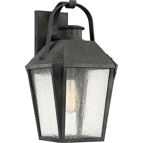 Quoizel CRG8410MB Carriage One Light Outdoor Wall Lantern, Mottled Black Alternate Image 4.jpg