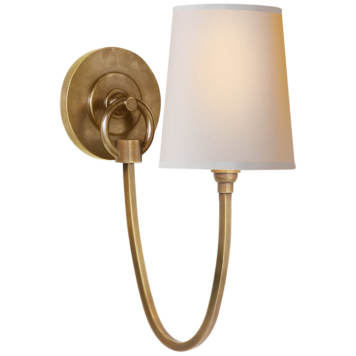 Reed One Light Wall Sconce, Hand-Rubbed Antique Brass Main Image.jpg