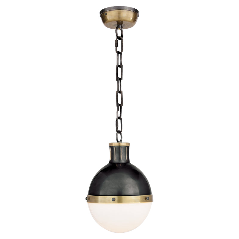 Hicks One Light Pendant, Bronze With Antique Brass Main Image.jpg