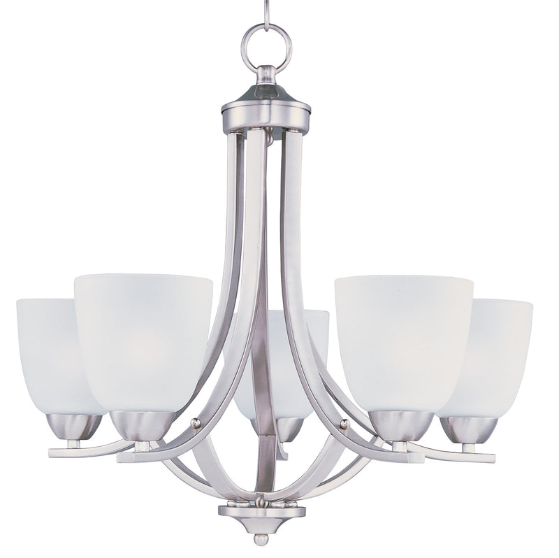 Maxim 11225FTSN Axis Five Light Chandelier, Satin Nickel Main Image.jpg
