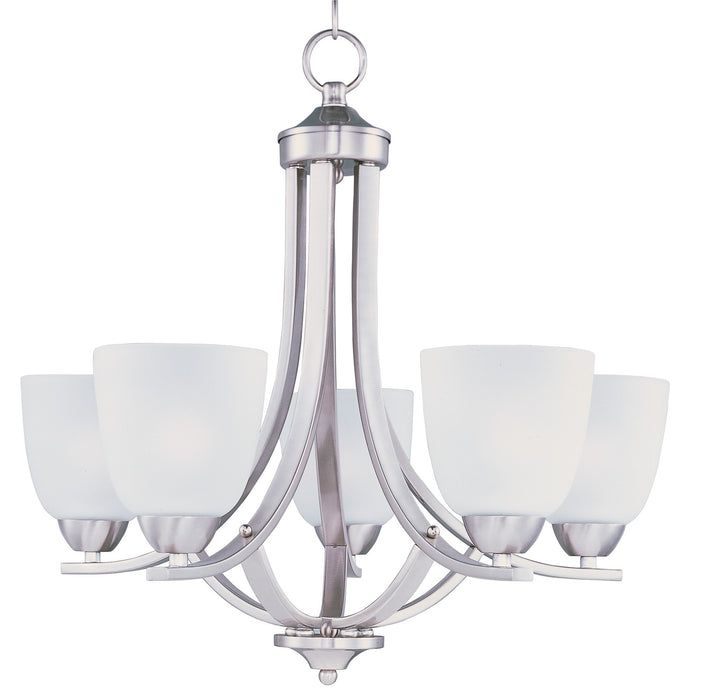 Maxim 11225FTSN Axis Five Light Chandelier, Satin Nickel Main Image.jpg