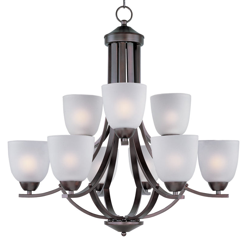 Maxim 11226FTOI Axis Nine Light Chandelier, Oil Rubbed Bronze Main Image.jpg