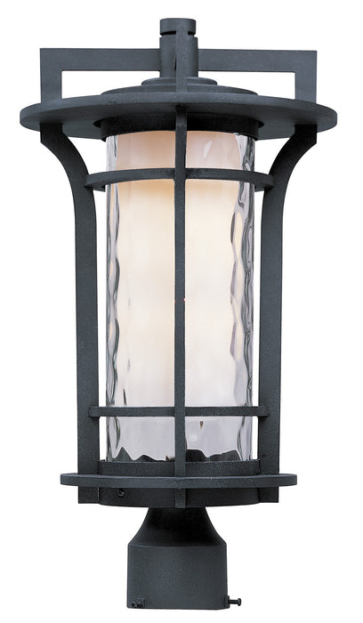 Maxim 30480WGBO Oakville One Light Outdoor Pole/Post Lantern, Black Oxide Main Image.jpg