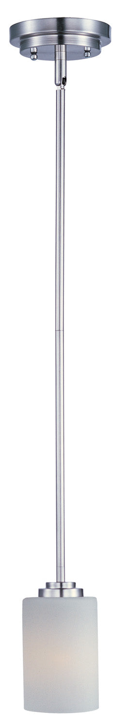 Maxim 90030SWSN Deven One Light Mini Pendant, Satin Nickel Main Image.jpg