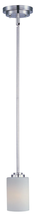 Maxim 90030SWSN Deven One Light Mini Pendant, Satin Nickel Main Image.jpg
