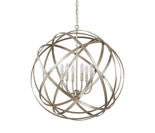 Capital Lighting 4236WG Axis Six Light Pendant, Winter Gold Main Image.jpg