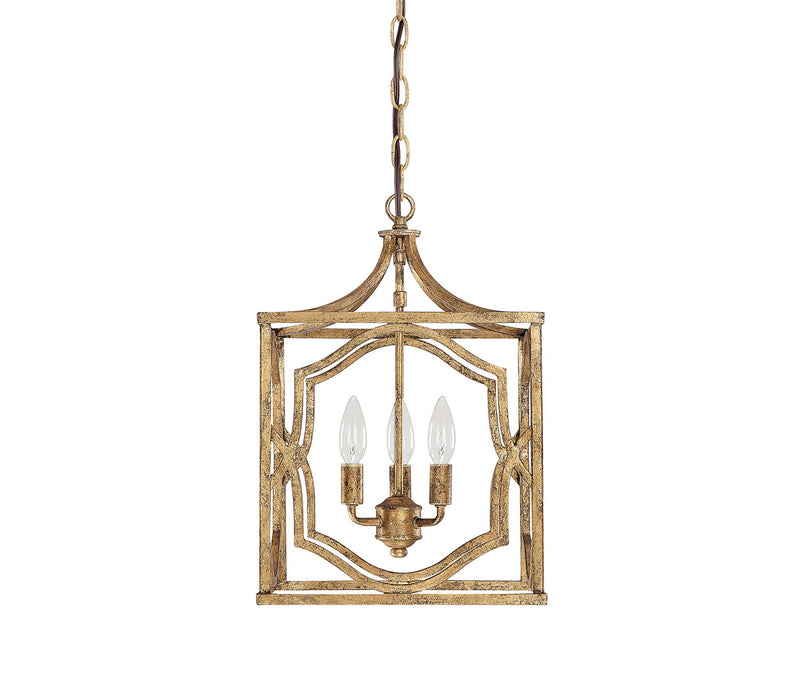 Capital Lighting 9481AG Blakely Three Light Foyer Pendant, Antique Gold Main Image.jpg