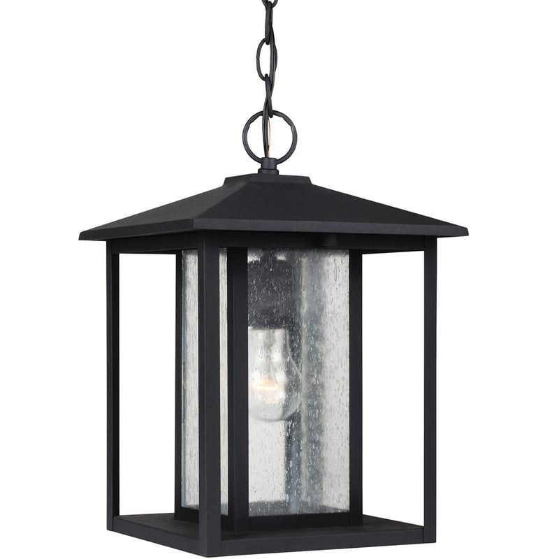Generation Lighting 62027-12 Hunnington One Light Outdoor Pendant, Black Main Image.jpg