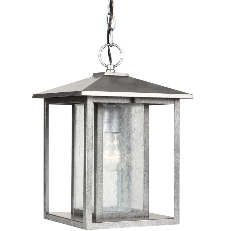 Generation Lighting 62027-57 Hunnington One Light Outdoor Pendant, Weathered Pewter Main Image.jpg