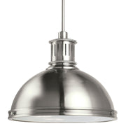 Generation Lighting 65087-962 Pratt Street Metal Three Light Pendant, Brushed Nickel Main Image.jpg