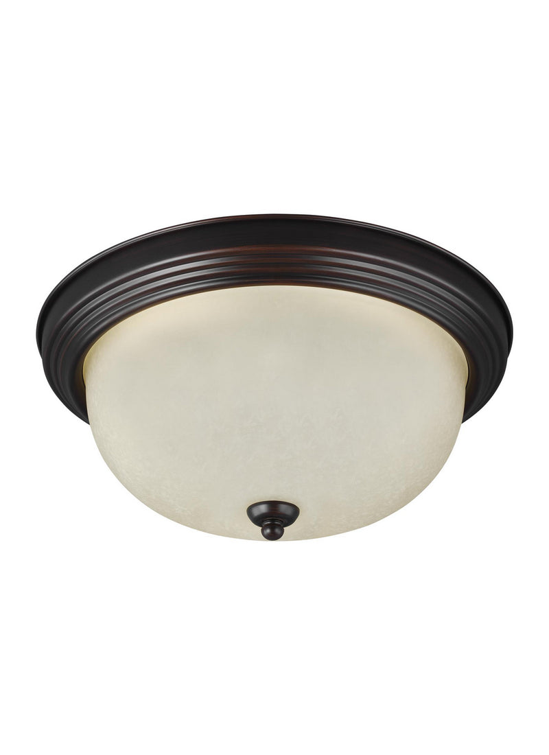 Generation Lighting 77063-710 Geary One Light Flush Mount, Bronze Main Image.jpg
