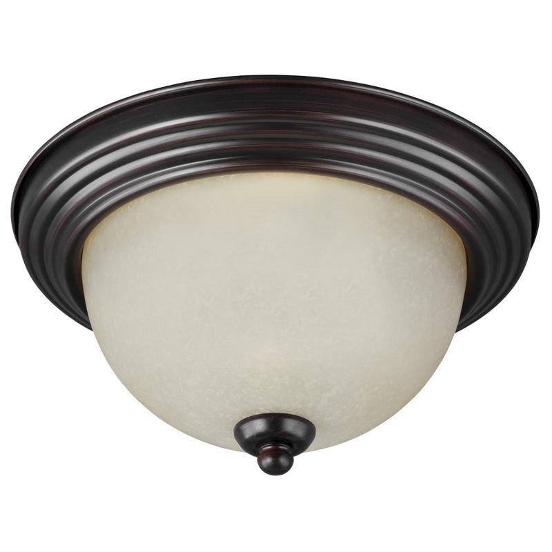 Generation Lighting 77065-710 Geary Three Light Flush Mount, Bronze Main Image.jpg