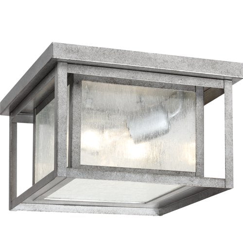 Generation Lighting 78027-57 Hunnington Two Light Outdoor Flush Mount, Weathered Pewter Alternate Image.jpg