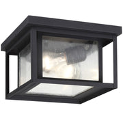 Generation Lighting 78027-12 Hunnington Two Light Outdoor Flush Mount, Black Main Image.jpg