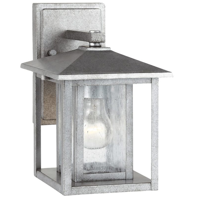 Generation Lighting 88025-57 Hunnington One Light Outdoor Wall Lantern, Weathered Pewter Main Image.jpg