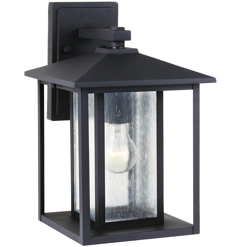 Generation Lighting 88027-12 Hunnington One Light Outdoor Wall Lantern, Black Main Image.jpg
