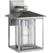 Generation Lighting 88027-57 Hunnington One Light Outdoor Wall Lantern, Weathered Pewter Main Image.jpg