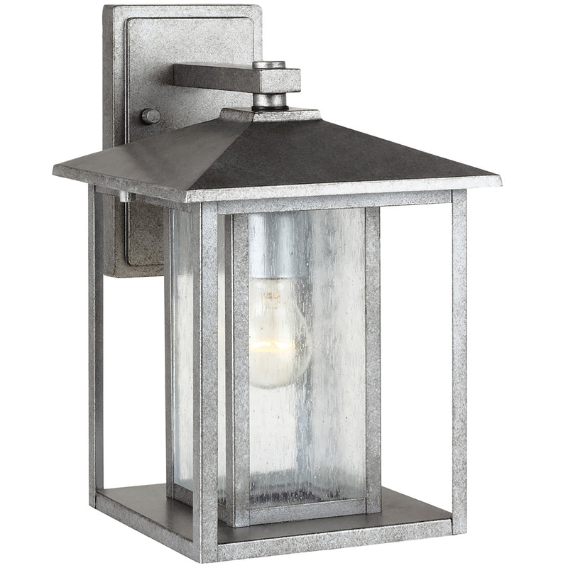 Generation Lighting 88027-57 Hunnington One Light Outdoor Wall Lantern, Weathered Pewter Main Image.jpg