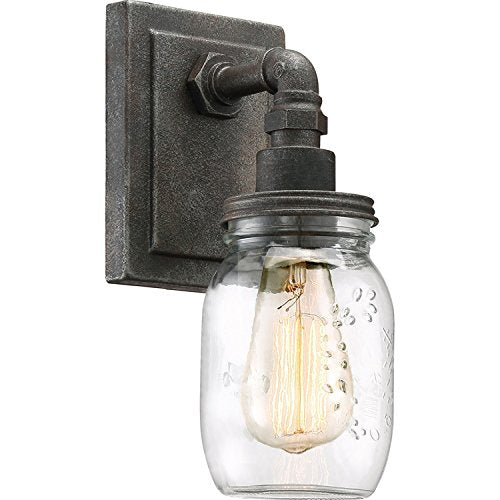 Quoizel SQR8701RK Squire One Light Bath Fixture, Rustic Black Alternate Image.jpg