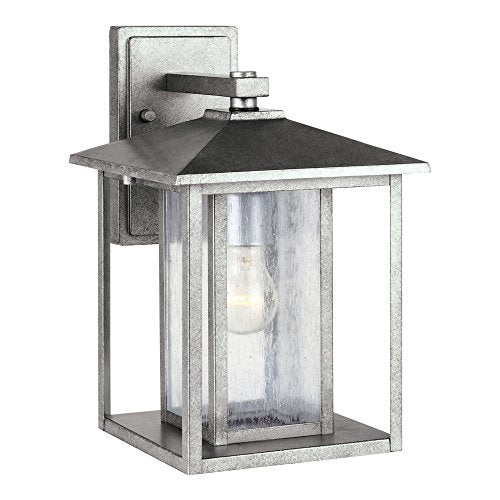 Generation Lighting 88027-57 Hunnington One Light Outdoor Wall Lantern, Weathered Pewter Alternate Image.jpg