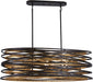 Minka-Lavery 4676-111 Vortic Flow Eight Light Island Pendant, Dark Bronze w/Mosaic Gold Alternate Image 2.jpg