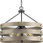Progress P500023-143 Gulliver Collection Four-Light Graphite Coastal Pendant Light Alternate Image.jpg