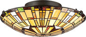 Quoizel TF1408SVB Reed Two Light Flush Mount, Vintage Bronze Alternate Image.jpg