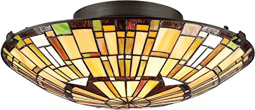 Quoizel TF1408SVB Reed Two Light Flush Mount, Vintage Bronze Alternate Image.jpg