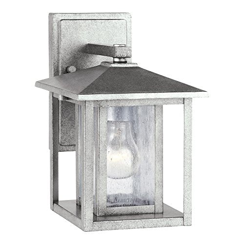 Generation Lighting 88025-57 Hunnington One Light Outdoor Wall Lantern, Weathered Pewter Alternate Image.jpg