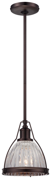 Minka-Lavery 2242-267C One Light Mini Pendant, Dark Brushed Bronze (Plated) Main Image.jpg