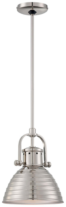 Minka-Lavery 2246-613 One Light Mini Pendant, Polished Nickel Main Image.jpg