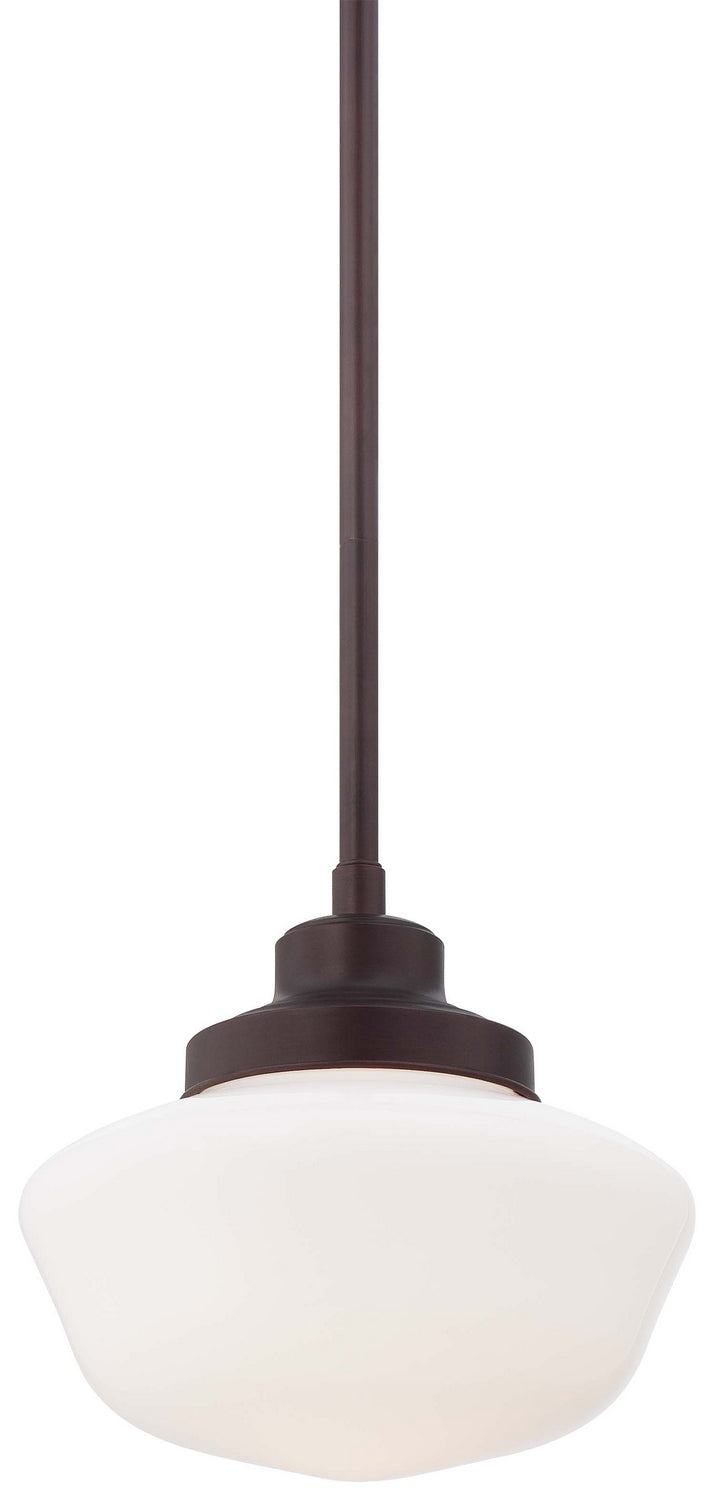 Minka-Lavery 2254-576 One Light Pendant, Brushed Bronze Main Image.jpg