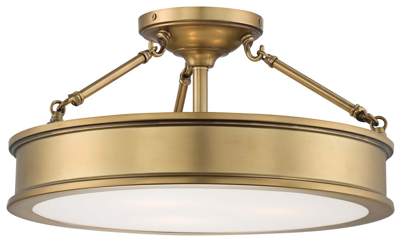 Minka-Lavery 4177-249 Harbour Point Three Light Semi Flush Mount, Liberty Gold Main Image.jpg