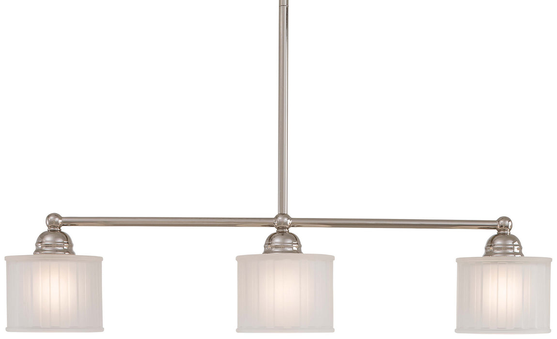 Minka-Lavery 1734-613 1730 Series Three Light Island Pendant, Polished Nickel Main Image.jpg