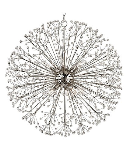 Hudson Valley 6030-PN Dunkirk Ten Light Chandelier, Polished Nickel Alternate Image.jpg