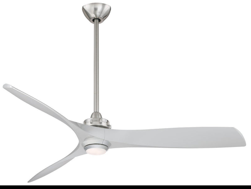 Minka-Aire F853L-BN/SL Aviation LED 60" Ceiling Fan, Brushed Nickel W/ Silver Alternate Image 2.jpg