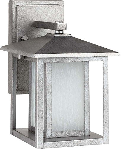 Generation Lighting 89029-57 Hunnington One Light Outdoor Wall Lantern, Weathered Pewter Alternate Image.jpg