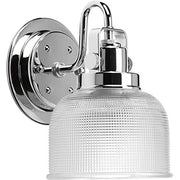 Progress P2989-15 Archie Collection One-Light Polished Chrome Clear Double Prismatic Glass Coastal Bath Vanity Light Alternate Image.jpg