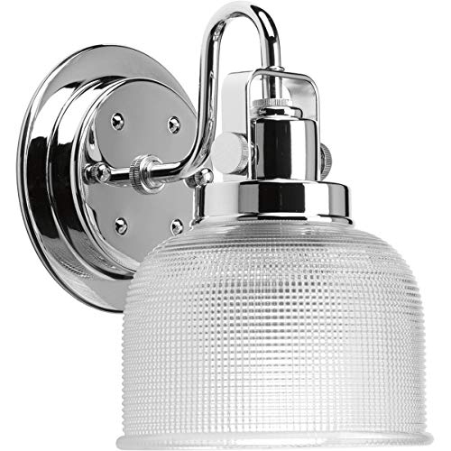 Progress P2989-15 Archie Collection One-Light Polished Chrome Clear Double Prismatic Glass Coastal Bath Vanity Light Alternate Image.jpg