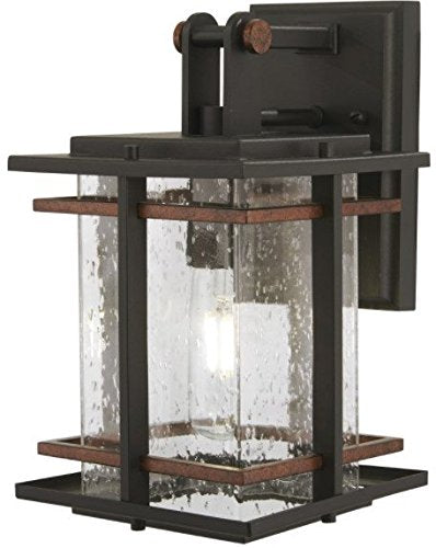 Minka-Lavery 72491-68 San Marcos One Light Outdoor Wall Mount, Coal W/Antique Copper Accents Alternate Image.jpg