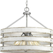 Progress P500023-141 Gulliver Collection Four-Light Galvanized Finish Coastal Pendant Light Alternate Image.jpg