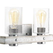 Progress P300124-141 Gulliver Collection Two-Light Galvanized Finish Clear Seeded Glass Coastal Bath Vanity Light Alternate Image.jpg