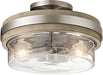 Kichler 44100CLP Grand Bank Two Light Semi Flush Mount, Classic Pewter Alternate Image.jpg