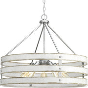 Progress P500090-141 Gulliver Collection Five-Light Galvanized Finish Coastal Pendant Light Alternate Image.jpg